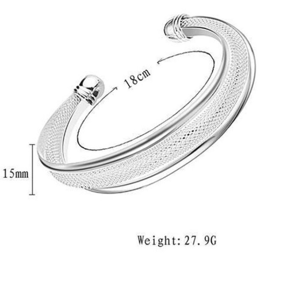 Silver Cuff Bracelet - Picture 7 of 7